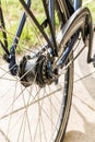 Bicycle - detail of gear and chain Royalty Free Stock Photo