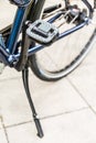 Bicycle - detail of pedal with gear and chain Royalty Free Stock Photo