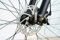 Bicycle disc brake close up picture Royalty Free Stock Photo