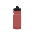 Bicycle equipment sports water bottle mountain bike. Color vector illustration