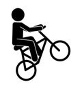 bicycle extreme isolated icon design