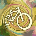 Bicycle extreme sport background
