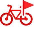 bicycle flagpole start