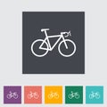 Bicycle flat icon.