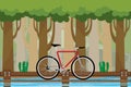 Bicycle in forrest