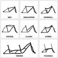 Bicycle frame icon