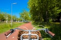 Bicycle friendly city. Royalty Free Stock Photo