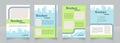 Bicycle friendly policy blank brochure design
