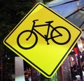 Bicycle friendly sign, Thai night market