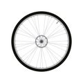 Bicycle Front Wheel with Disc Brake vector