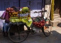 A Bicycle Fruit Cart in Kathmandu