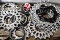 Bicycle gear cassette Royalty Free Stock Photo