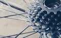 Bicycle gear cassette Royalty Free Stock Photo