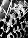 Bicycle gear and chain, close up
