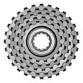 Bicycle gear cogwheel sprocket icon