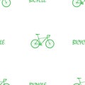 Bicycle green color graphic design, vector illustration isolated white