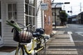 Regular day of chore on a Japanese small town street