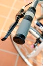 Bicycle hand brake Royalty Free Stock Photo