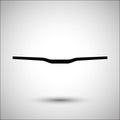 Bicycle handlebars. Bicycle accessories vector icon.