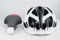 Bicycle helmet and sports saddle