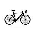 Bicycle icon. Bike Vector isolated on white background. Royalty Free Stock Photo