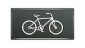 Bicycle Icon on Dark Background Vector, vector design Generative AI Royalty Free Stock Photo