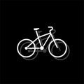 Bicycle icon flat Royalty Free Stock Photo