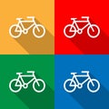 Bicycle icon great for any use. Vector EPS10. Royalty Free Stock Photo