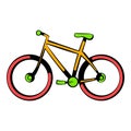 Bicycle icon, icon cartoon