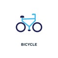 bicycle icon. ride cycle, exercise sign concept symbol design, v