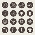 Bicycle icon set