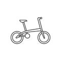 Outline icon - Folding bicycle