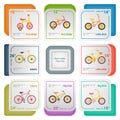 Bicycle Infographics Isolated On A White Background. Vector Illustration.