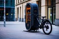bicycle with integrated security system features an alarm system