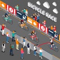 Bicycle Isometric Composition Royalty Free Stock Photo