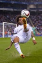 Bicycle kick of Marcelo Royalty Free Stock Photo