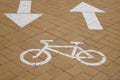 Bicycle lane cycle path - Stock Photos Royalty Free Stock Photo