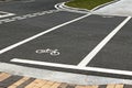 Bicycle Lane And Junction Royalty Free Stock Photo