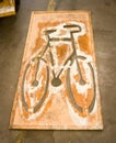 Bicycle Lane Paint Stencil