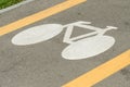 Bicycle Lane Road Sign Royalty Free Stock Photo