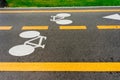 Bicycle lane road