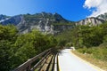 Bicycle Lane in Sarca Valley - Trentino Italy Royalty Free Stock Photo