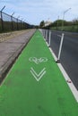 Bicycle lane sign