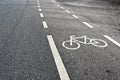 Bicycle Lanes. Royalty Free Stock Photo