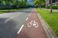 Bicycle lanes in Rotterdam, Erasmus medical and university center, Nederland