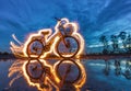 Bicycle light painting