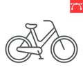 Bicycle line icon Royalty Free Stock Photo