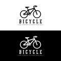 Bicycle Logo, Casual Vehicle Vector, Design Suitable For Bike Shops, Sports Branches, Mountain Bikes, And Kids Bikes Royalty Free Stock Photo