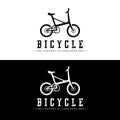 Bicycle Logo, Casual Vehicle Vector, Design Suitable For Bike Shops, Sports Branches, Mountain Bikes, And Kids Bikes Royalty Free Stock Photo