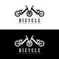 Bicycle Logo, Casual Vehicle Vector, Design Suitable For Bike Shops, Sports Branches, Mountain Bikes, And Kids Bikes Royalty Free Stock Photo